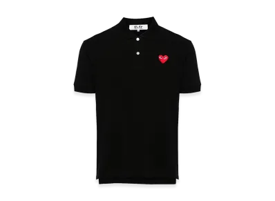 PLAY COMME des GARCONS Logo Patch Polo Shirt "Black"