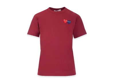 PLAY COMME des GARCONS Multi Hearts T-Shirt "Bordeaux"