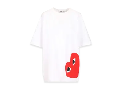 PLAY COMME des GARCONS Oversized Cotton T-Shirt "White"