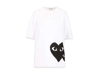 PLAY COMME des GARCONS Oversized Cotton T-Shirt "White"