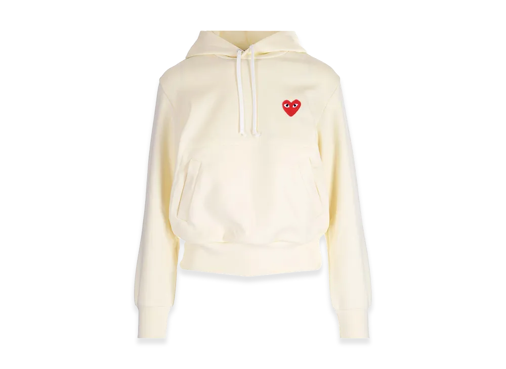 PLAY COMME des GARCONS Women's Classic-Style Hoodie "White"