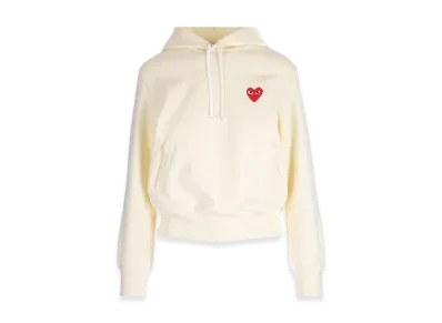 PLAY COMME des GARCONS Women's Classic-Style Hoodie "White"