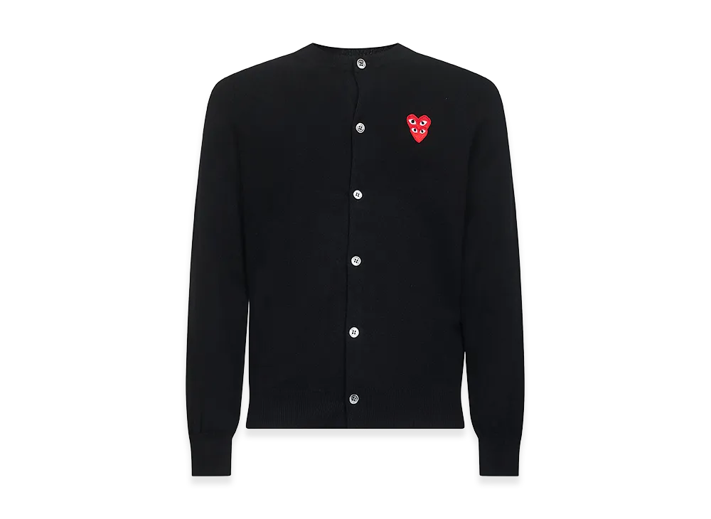 PLAY COMME des GARCONS Cardigan "Black"