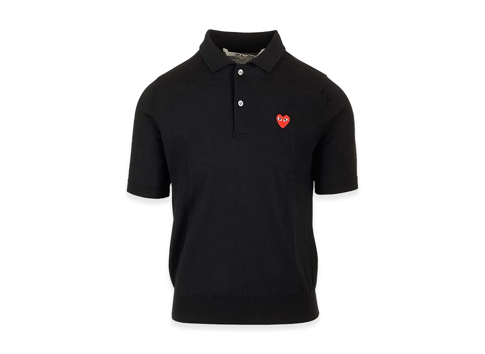 PLAY COMME des GARCONS Logo Patch Polo Shirt 