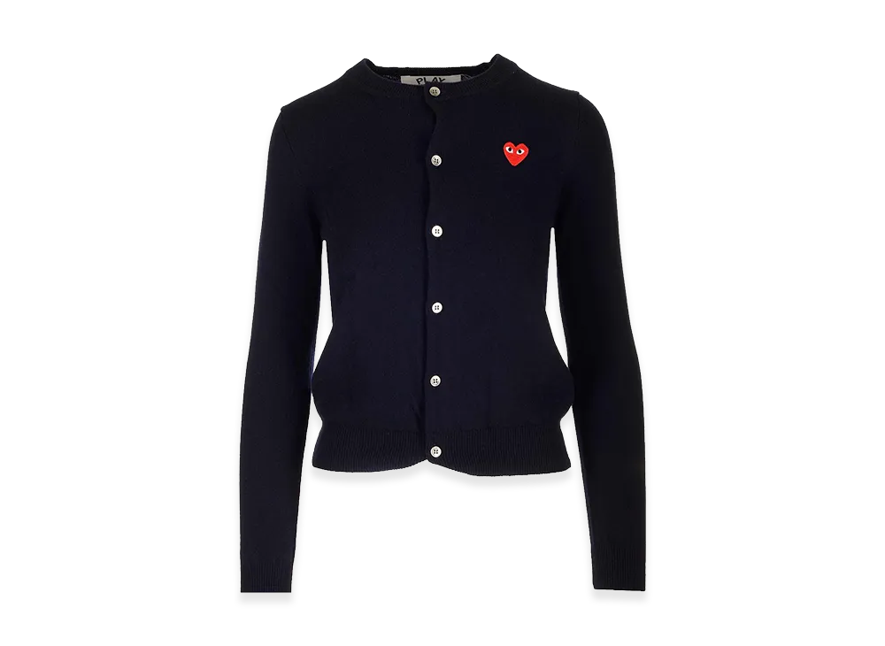 PLAY COMME des GARCONS Women's Cardigan "Dark Blue"