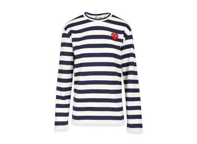 PLAY COMME des GARCONS Long Sleeve T-Shirts "Black/White"