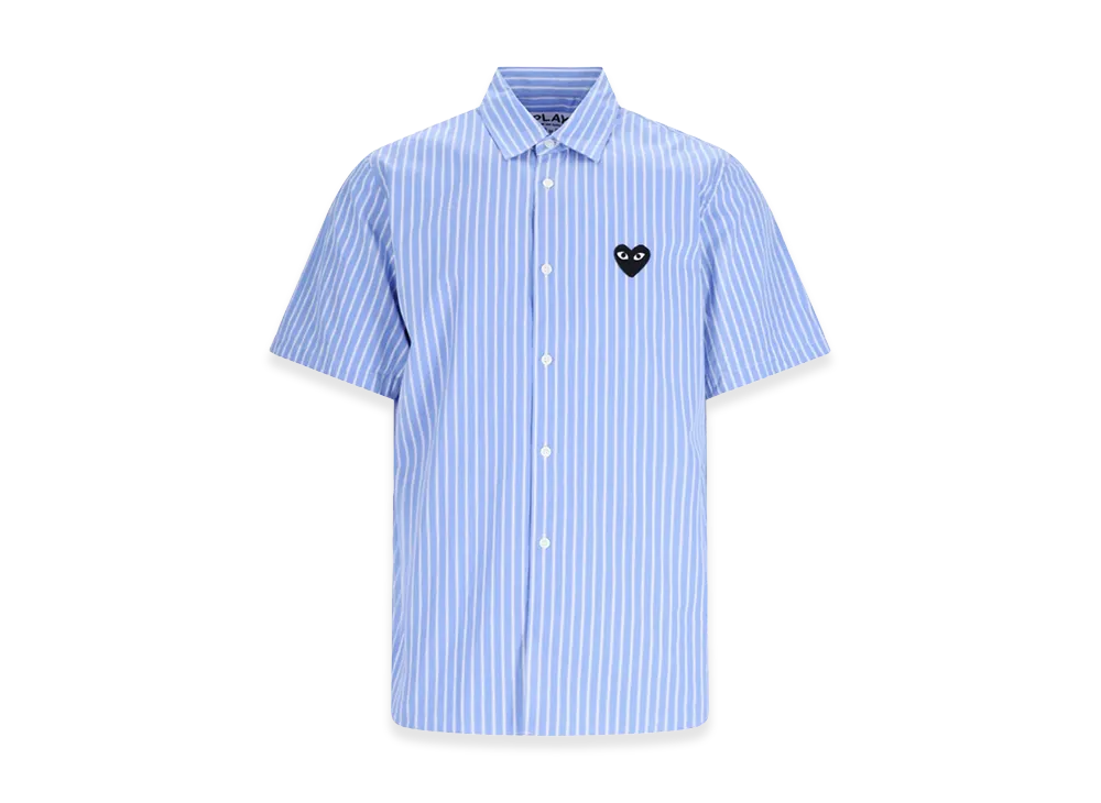 PLAY COMME des GARCONS Short Sleeve Shirts "Light Blue"
