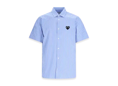 PLAY COMME des GARCONS Short Sleeve Shirts "Light Blue"