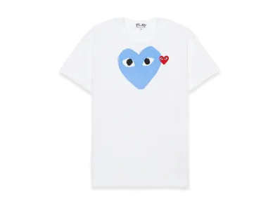 PLAY COMME des GARCONS Women's T-Shirts "White/Light Blue"