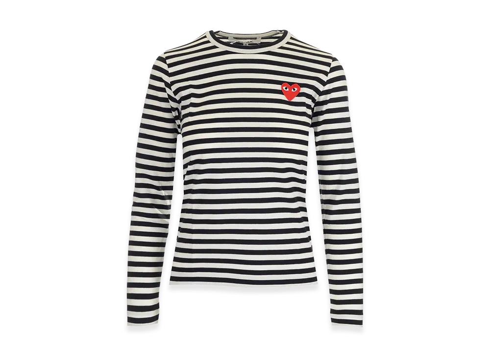 PLAY COMME des GARCONS Long Sleeve T-Shirts "Black"