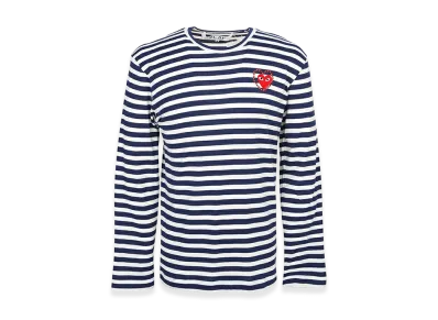 PLAY COMME des GARCONS Long Sleeve T-Shirts "Blue"