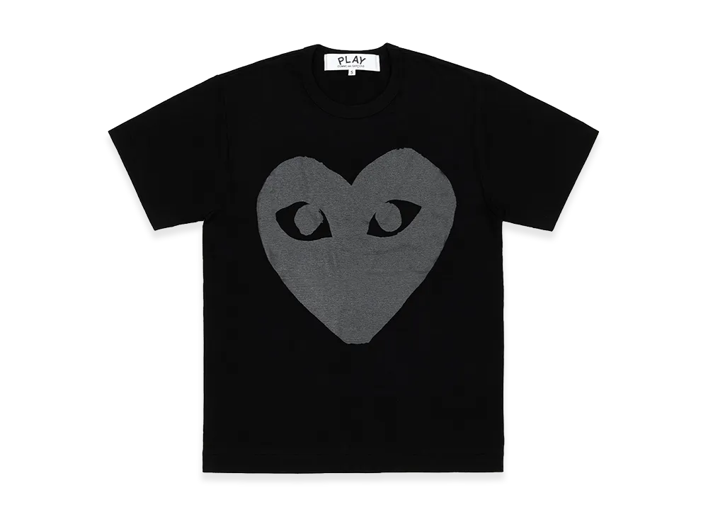 PLAY COMME des GARCONS Cotton Jersey Print T-Shirt "Black"