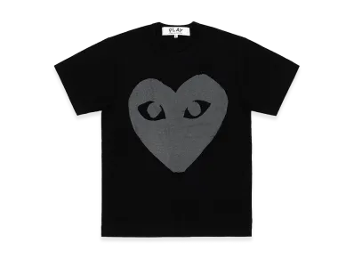 PLAY COMME des GARCONS Cotton Jersey Print T-Shirt "Black"
