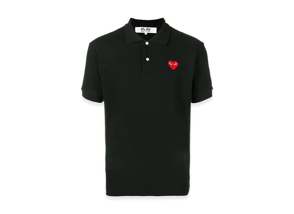 PLAY COMME des GARCONS Piquet Polo Shirt "Black"