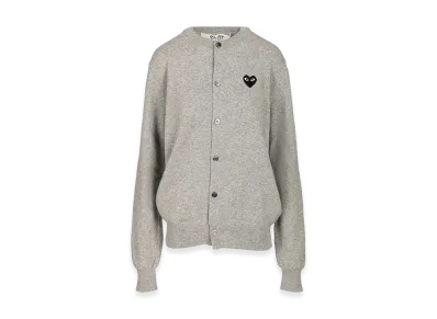 PLAY COMME des GARCONS Wool Cardigan "Gray"