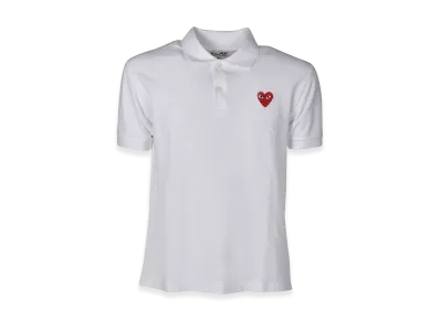 PLAY COMME des GARCONS Piquet Polo Shirt "White"