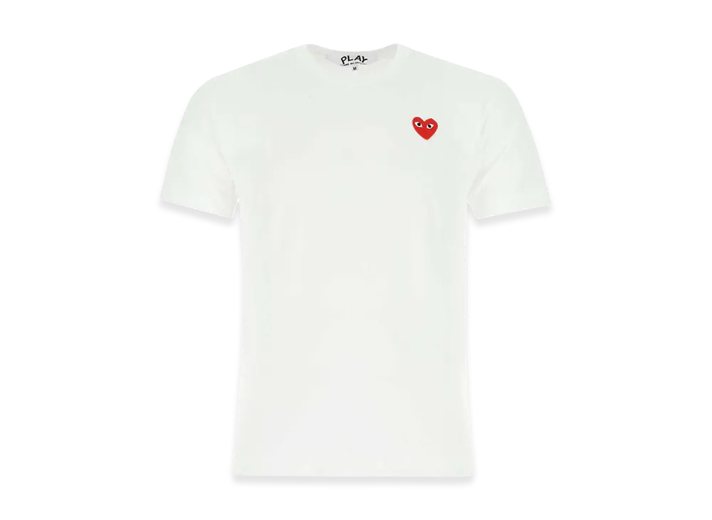 PLAY COMME des GARCONS Heart Cotton T-Shirt "White"