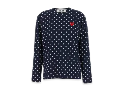 PLAY COMME des GARCONS Women's Emblem Long Sleeve T-Shirt "Blue"