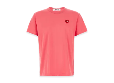 PLAY COMME des GARCONS Logo Patch T-Shirt "Pink"
