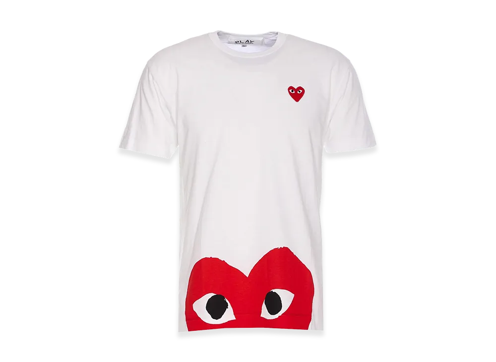 PLAY COMME des GARCONS Heart Logo T-Shirt "White"