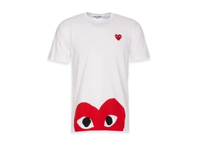 PLAY COMME des GARCONS Heart Logo T-Shirt "White"