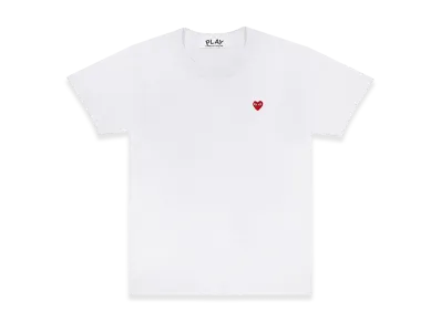 PLAY COMME des GARCONS Women's T-Shirt With Heart "White"