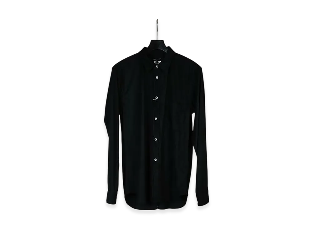 COMME des GARCONS HOMME PLUS Polyester Suede Shirt "Black"