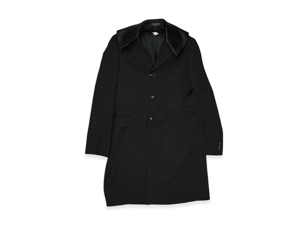 COMME des GARCONS HOMME PLUS Sailor Collar Long Jacket "Black"