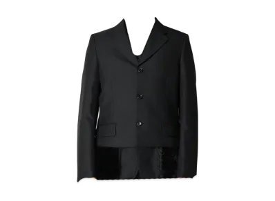 COMME des GARCONS HOMME PLUS Hem Faux Fur Jacket "Black"