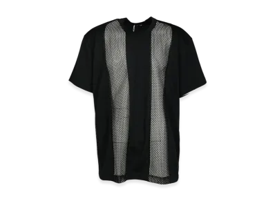 COMME des GARCONS HOMME PLUS Polyester Kanoko Polyester Mesh Tee "Black/Black"