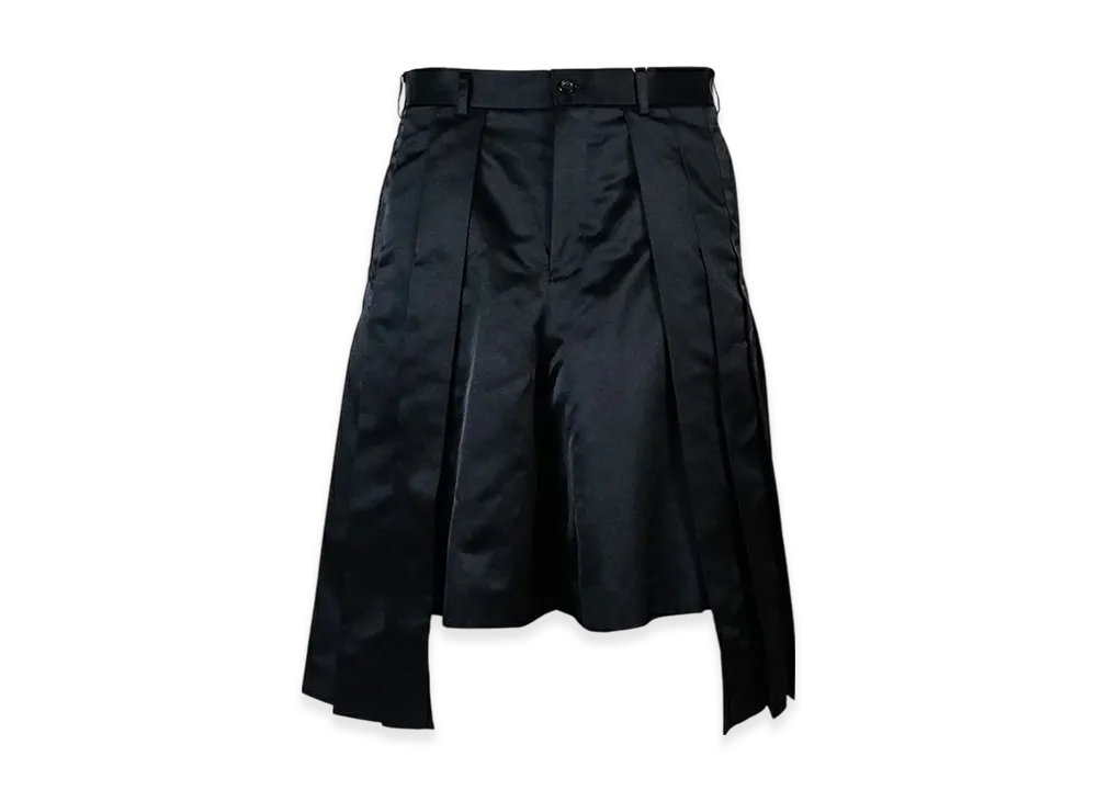COMME des GARCONS HOMME PLUS Polyester Satin Shorts "Black"