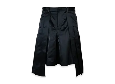 COMME des GARCONS HOMME PLUS Polyester Satin Shorts "Black"
