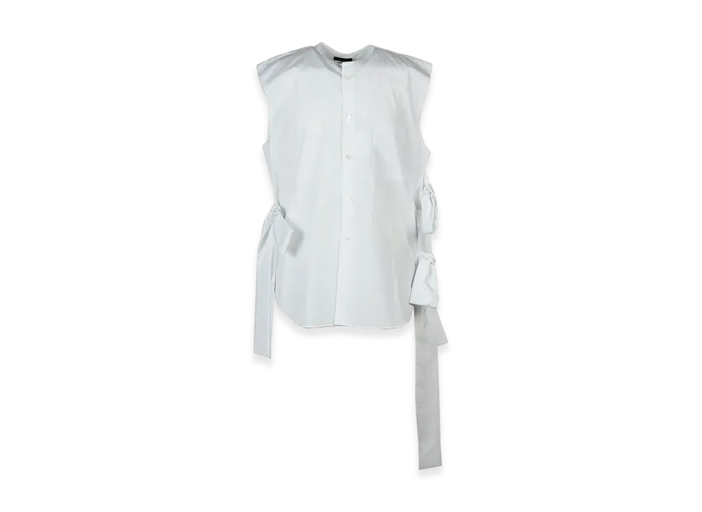 COMME des GARCONS HOMME PLUS Cotton Broadcloth Sleeveless "White"