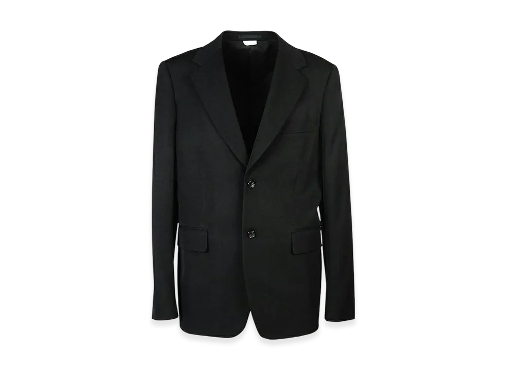 COMME des GARCONS HOMME PLUS Wool Gabardine Single Jacket "Black"
