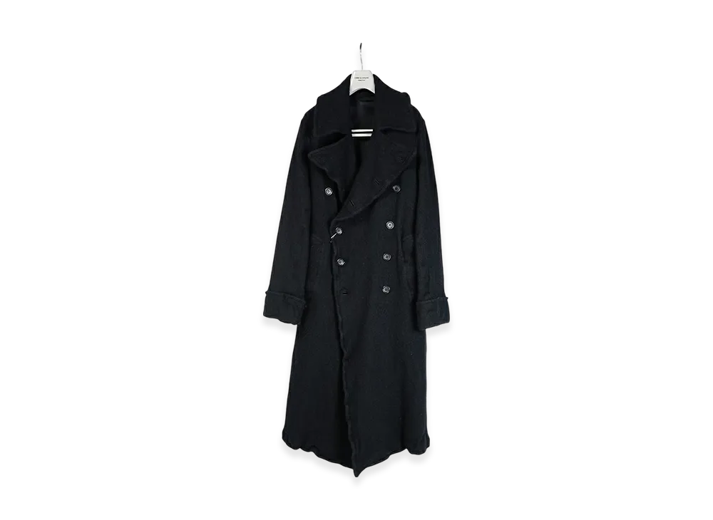 COMME des GARCONS HOMME PLUS Milled Trench Long Coat "Black"