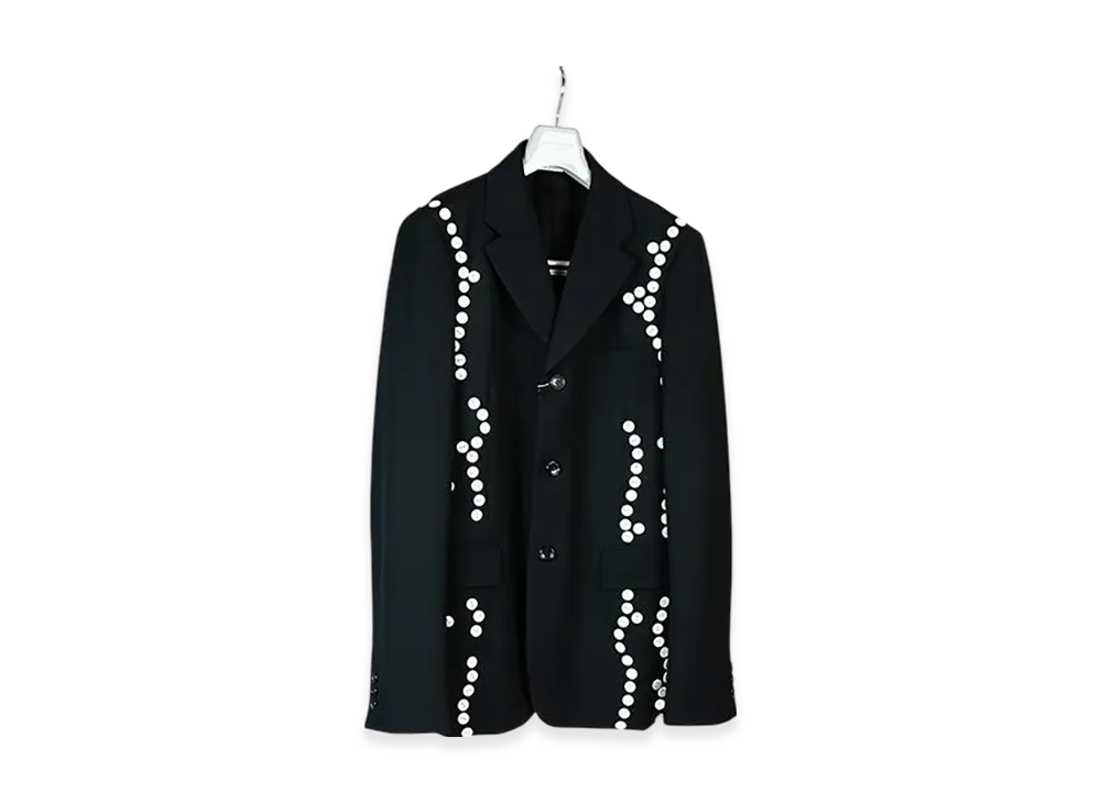 COMME des GARCONS HOMME PLUS Button Gabardine Jacket "Black"