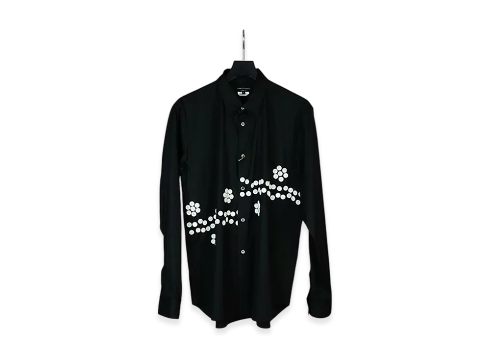 COMME des GARCONS HOMME PLUS Button Broadcloth Shirt "Black"