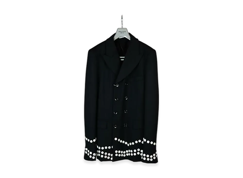 COMME des GARCONS HOMME PLUS Button W-Stretch Jacket "Black"