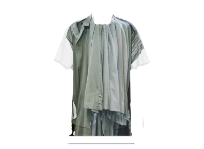 COMME des GARCONS HOMME PLUS Transfer Print Tee Shirt "BlackBlue"