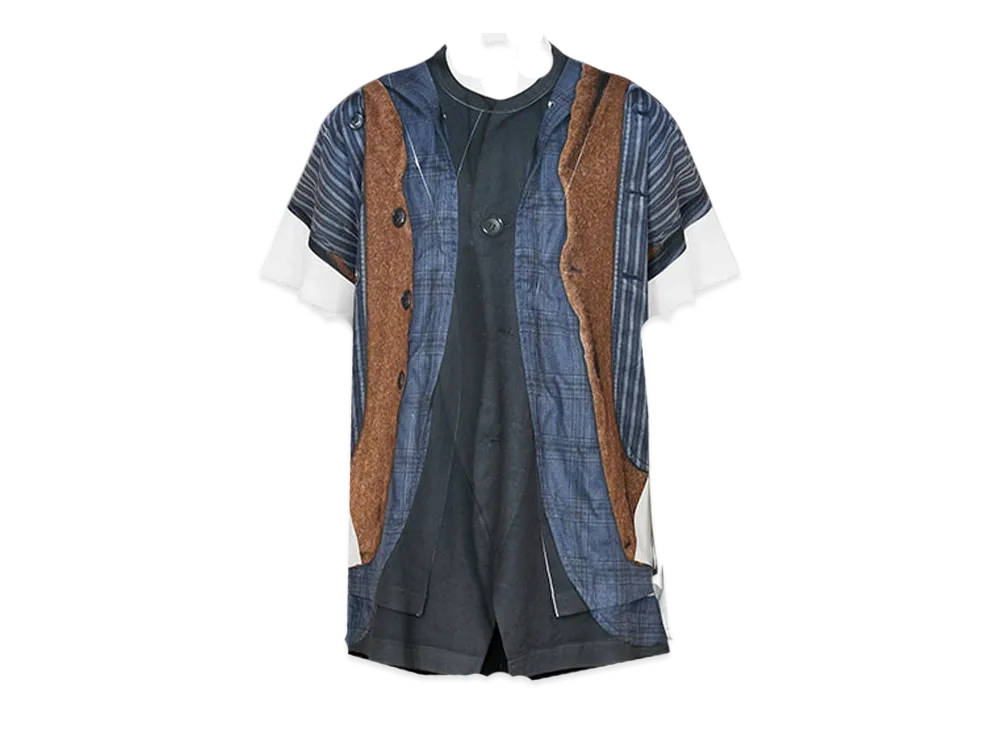 COMME des GARCONS HOMME PLUS Transfer Print Tee Shirt "SageGreen"