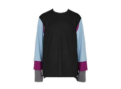 COMME des GARCONS HOMME PLUS Layer Knit "Black/saxe"