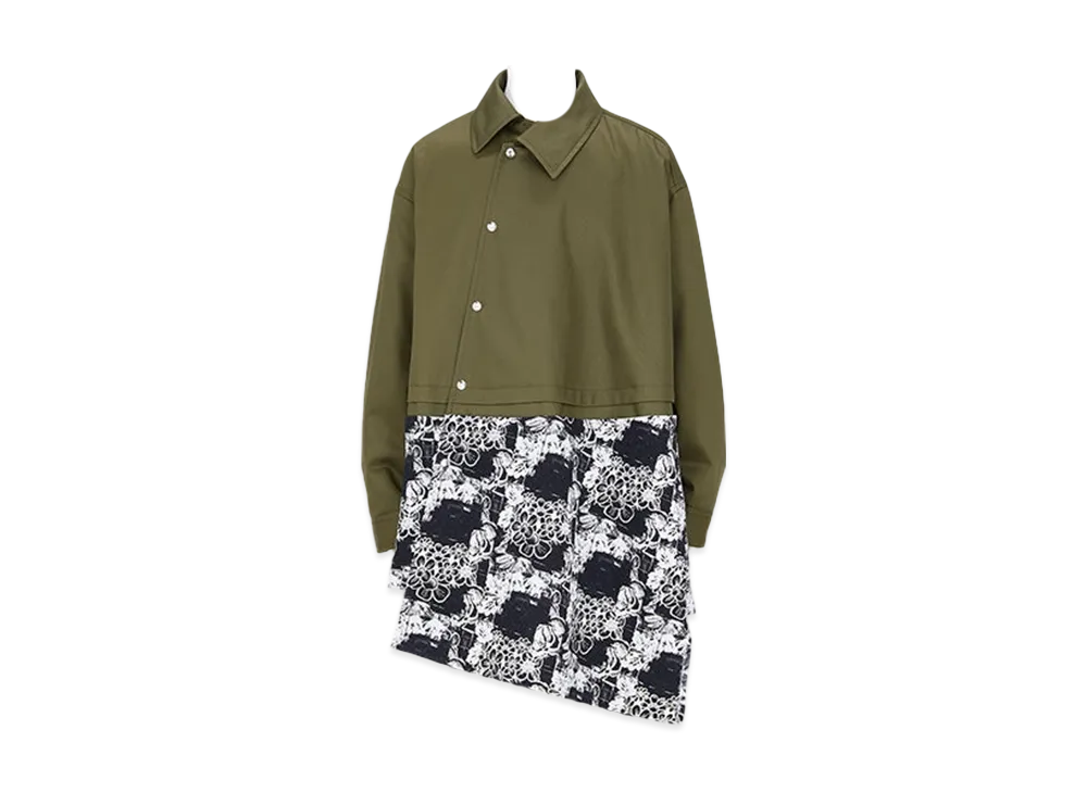 COMME des GARCONS HOMME PLUS Twist Coach Jacket "Khaki/black"