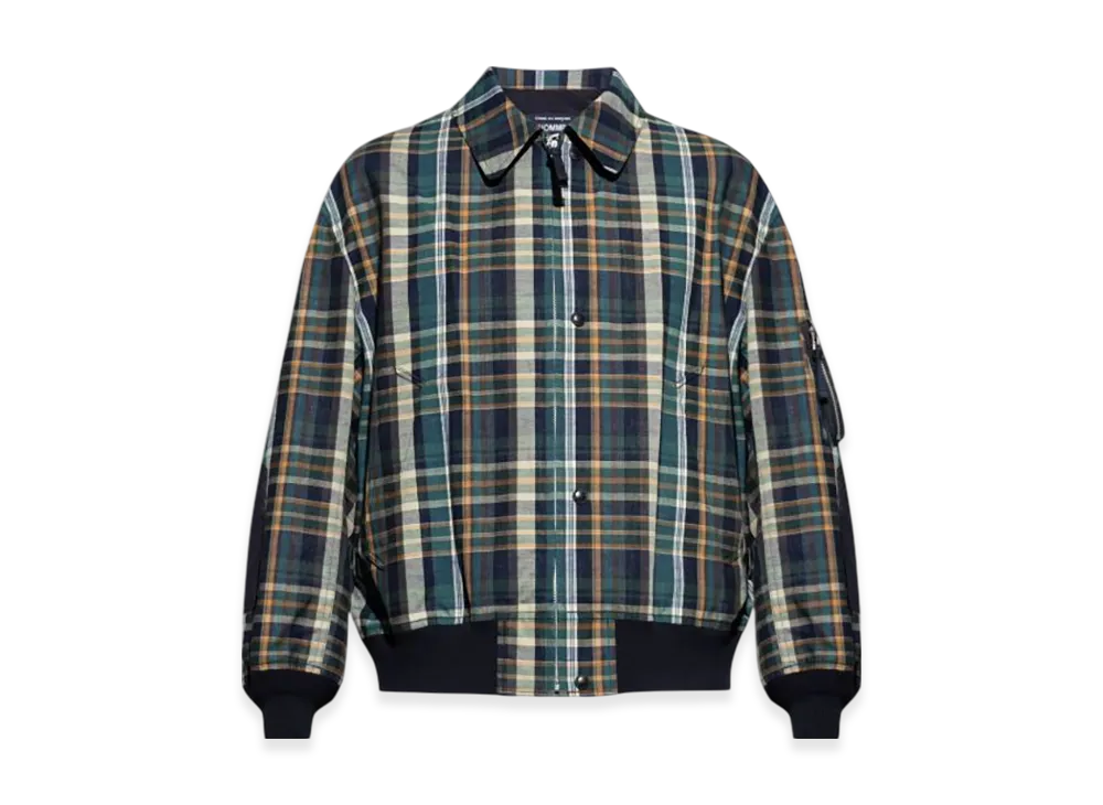 COMME des GARCONS HOMME PLUS Check Bomber Jacket "Black"