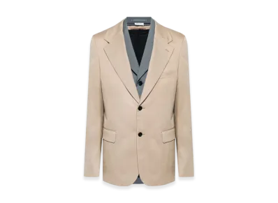 COMME des GARCONS HOMME PLUS Single-Breasted Layered Blazer "Beige"