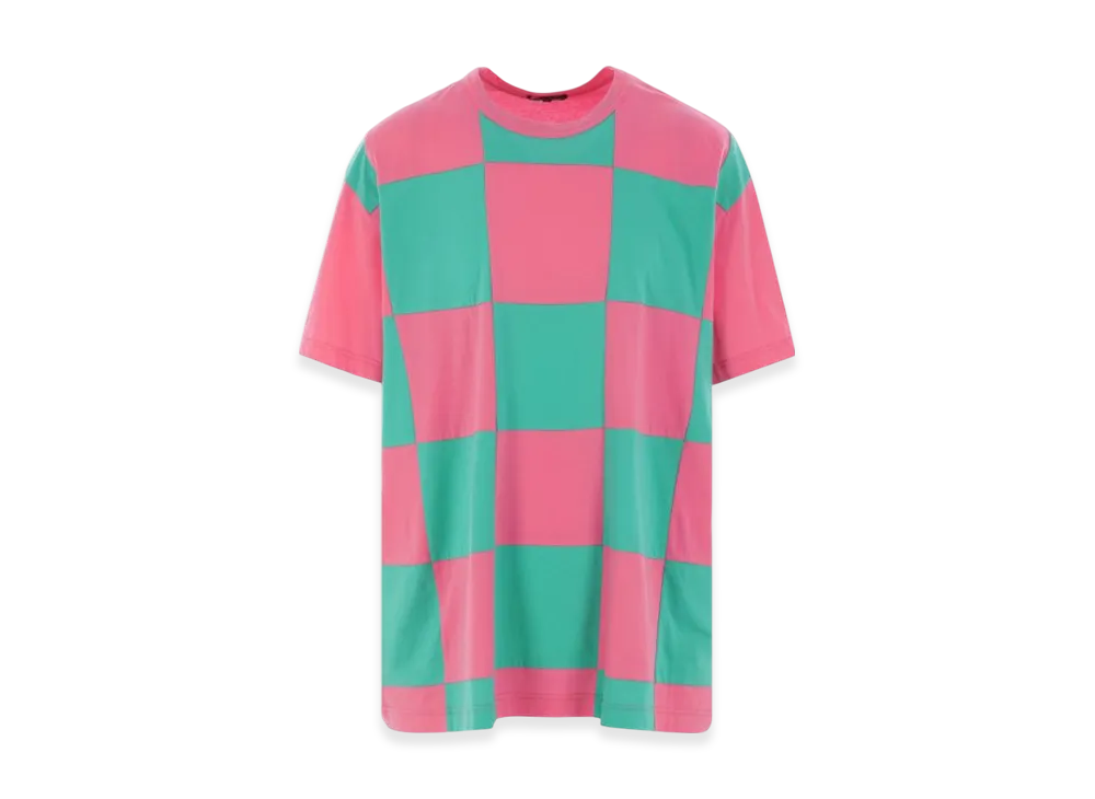 COMME des GARCONS HOMME PLUS Check Tee "Pink"
