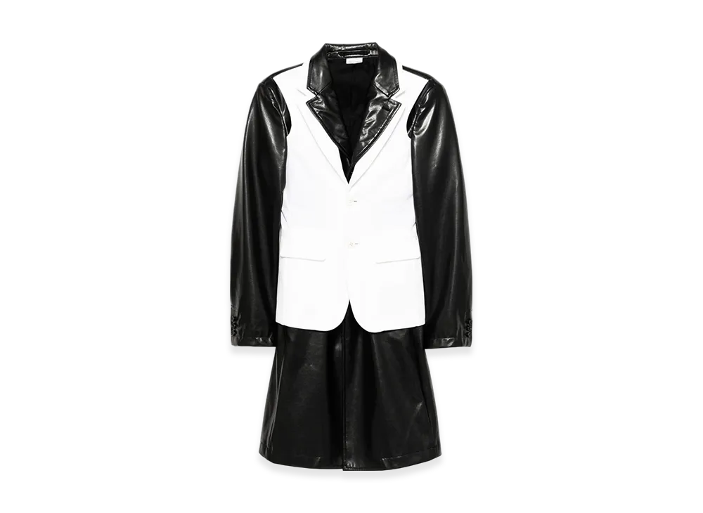 COMME des GARCONS HOMME PLUS Layered Coat "White"