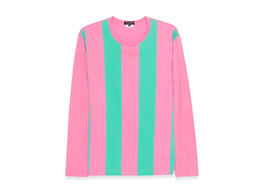COMME des GARCONS HOMME PLUS Stripe Tee "Pink"