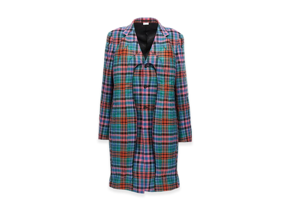 COMME des GARCONS HOMME PLUS Check Coat "Multi"