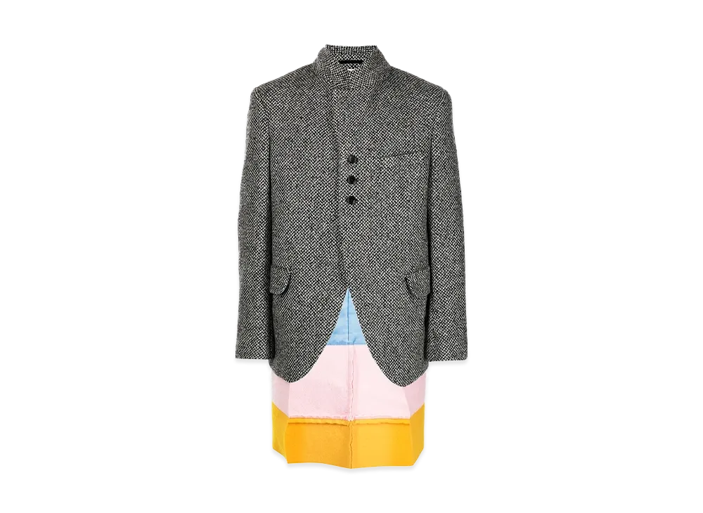 COMME des GARCONS HOMME PLUS Color-Block Panel Jacket "Gray"