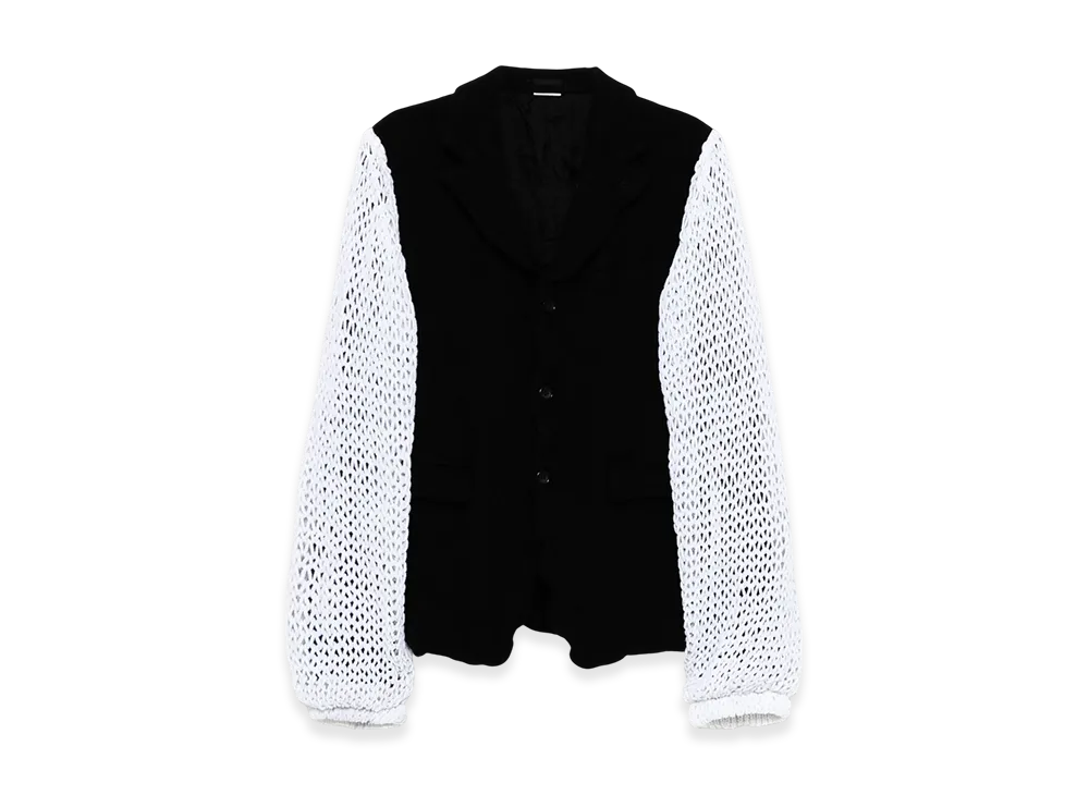 COMME des GARCONS HOMME PLUS Knit-Sleeve Jacket "Black"